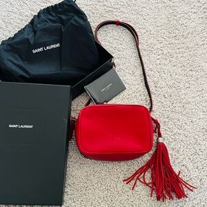 Saint Laurent Red Crossbody Bag